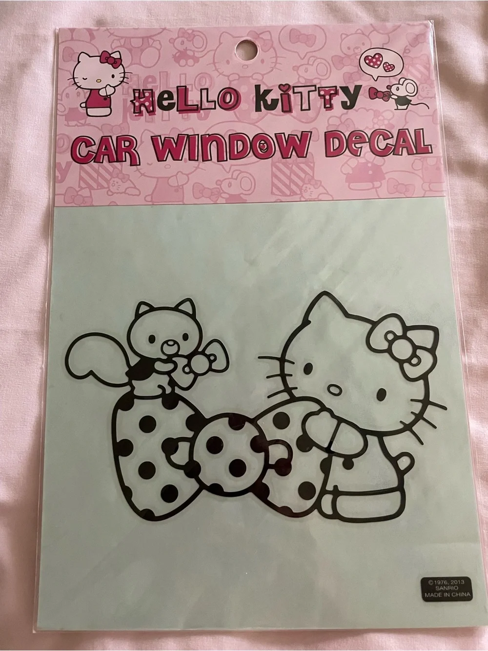 Hello Kitty Black & White Car Window Decals - Set of 2